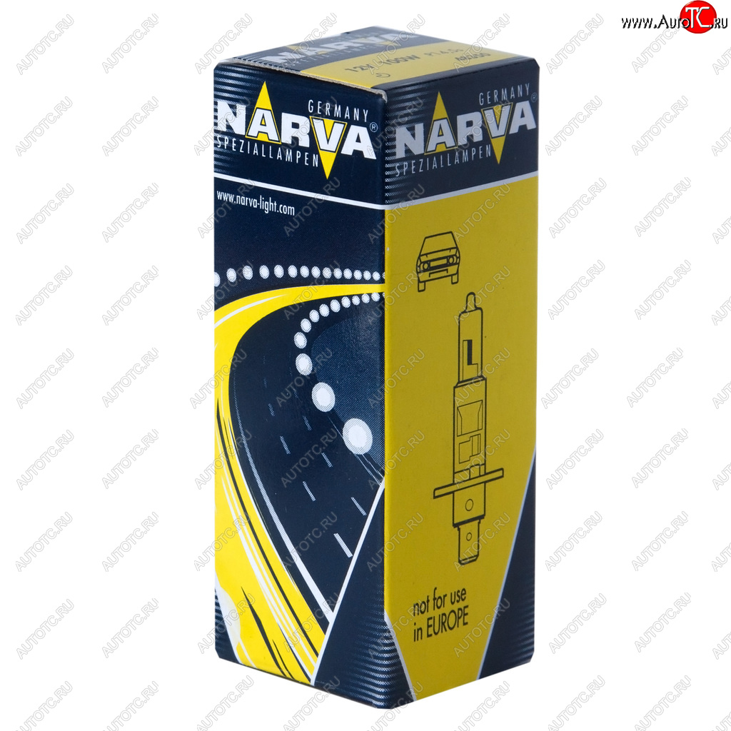 289 р. Лампа 12V H1 100W P14.5s Rallye NARVA NARVA 483503000  с доставкой в г. Пермь