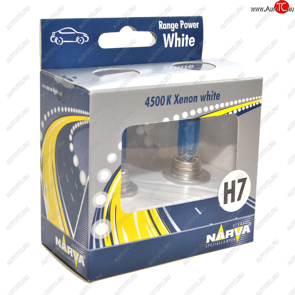1 189 р. Лампа 12V H7 55W PX26d 4500K бокс (2шт.) Range Power White NARVA NARVA 486072100  с доставкой в г. Пермь