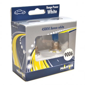 1 299 р. Лампа 12V HB4 55W P22d 4500K бокс (2шт.) Range Power White NARVA NARVA 486262100  с доставкой в г. Пермь. Увеличить фотографию 1