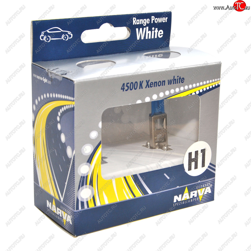 899 р. Лампа 12V H1 55W P14.5s 4500K бокс (2шт.) Range Power White NARVA NARVA 486412100  с доставкой в г. Пермь