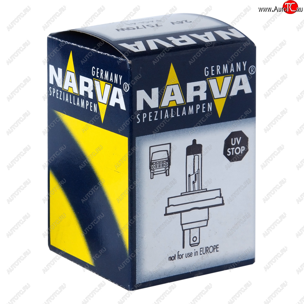 569 р. Лампа 24V H4 7570W P45t-41 Rallye NARVA NARVA 488943000  с доставкой в г. Пермь
