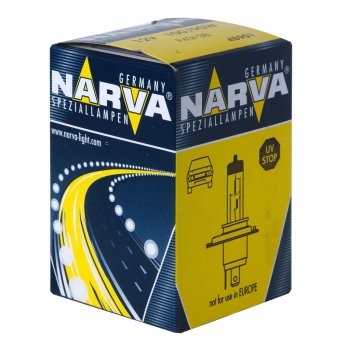 389 р. Лампа 12V H4 10090W P43t-38 Rallye NARVA NARVA 489013000  с доставкой в г. Пермь. Увеличить фотографию 1