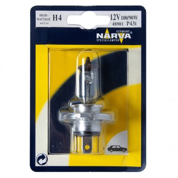 389 р. Лампа 12V H4 10090W P43t-38 блистер (1шт.) Rallye NARVA NARVA 489014000  с доставкой в г. Пермь. Увеличить фотографию 1