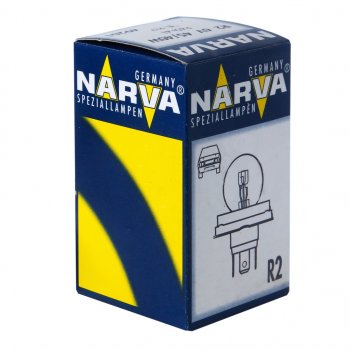 200 р. Лампа 12V R2 4540W P45t-41 Standard NARVA NARVA 492113000  с доставкой в г. Пермь. Увеличить фотографию 1