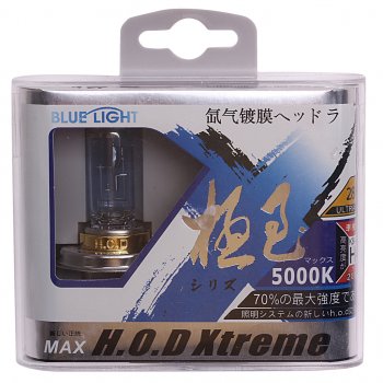 1 079 р. Лампа 12V H4 60/55W P43t 5000K бокс (2шт.) HOD XTREME  500032  500032  с доставкой в г. Пермь. Увеличить фотографию 1