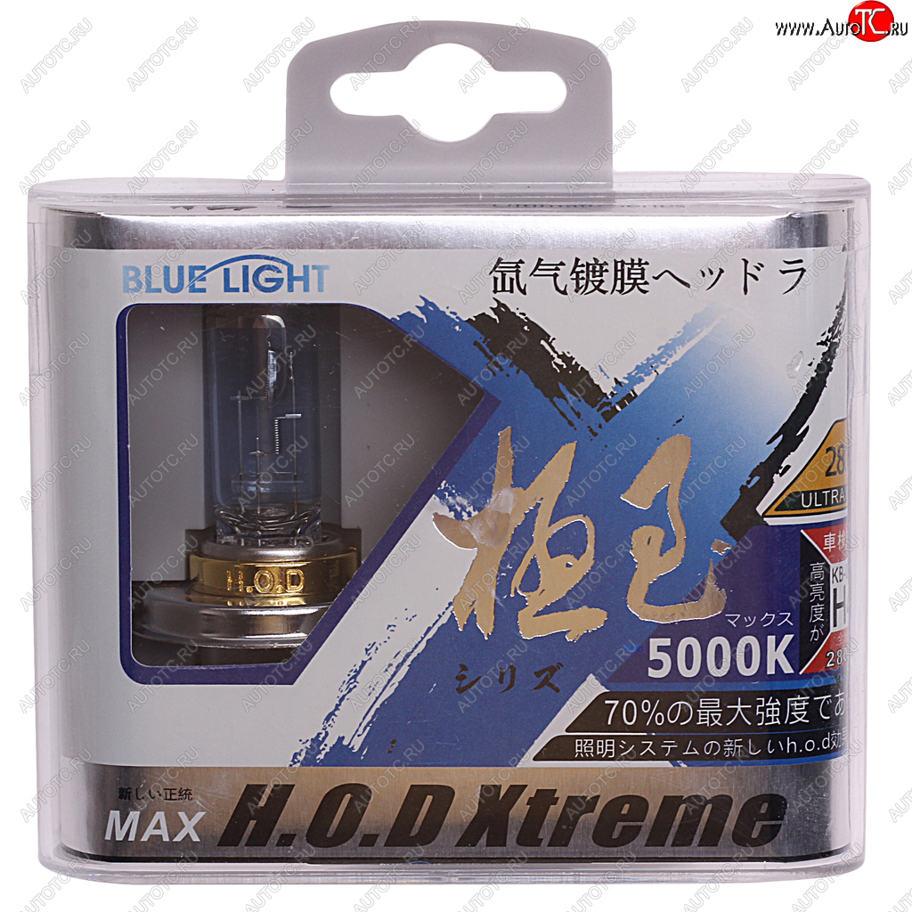 1 079 р. Лампа 12V H4 60/55W P43t 5000K бокс (2шт.) HOD XTREME  500032  500032  с доставкой в г. Пермь
