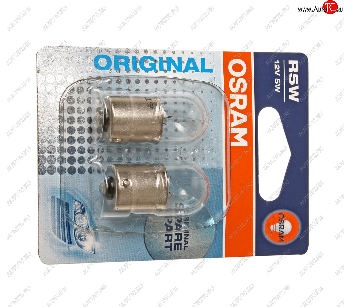 151 р. Лампа 12V R5W BA15s блистер (2шт.) OSRAM OSRAM 5007-02b  с доставкой в г. Пермь