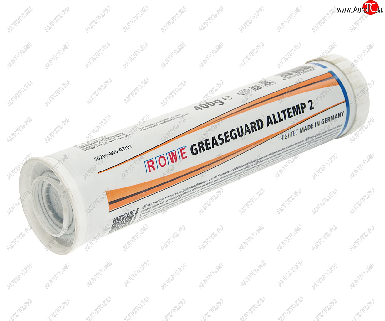 969 р. Смазка литиевая высокотемпературная HIGHTEC GREASEGUARD ALLTEMP 2 NLGI 2 400г картридж (синяя) ROWE ROWE 50200-0004-99  с доставкой в г. Пермь