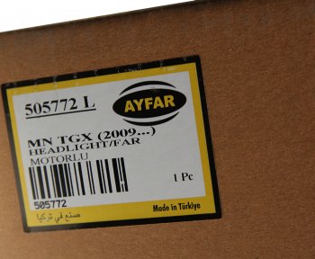 13 099 р. Фара MAN TGX (09-) левая AYFAR AYFAR 505772  с доставкой в г. Пермь. Увеличить фотографию 6