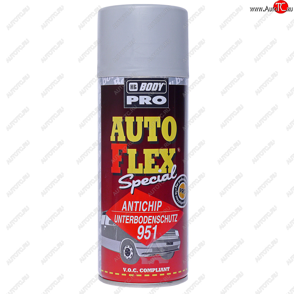 679 р. Антигравий серый аэрозоль 0.4л Autoflex U951 PRO BODY BODY 5100700030  с доставкой в г. Пермь