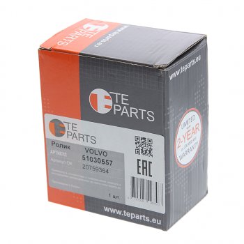 1 589 р. Ролик приводного ремня RENAULT Midlum обводной (ролик металл) TE PARTS TE PARTS 51030557  с доставкой в г. Пермь. Увеличить фотографию 3