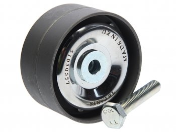 1 589 р. Ролик приводного ремня RENAULT Midlum обводной (ролик металл) TE PARTS TE PARTS 51030557  с доставкой в г. Пермь. Увеличить фотографию 1