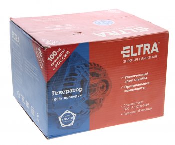 8 849 р. Генератор ВАЗ-2123 (выпуска после 2003г.) инжектор 14В 130А ELTRA ELTRA 5112.3771-30 т  с доставкой в г. Пермь. Увеличить фотографию 5