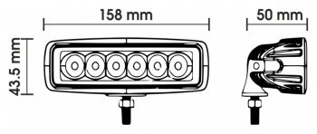 1 099 р. Фара светодиодная 10-30V 18W 165х80х55мм ближний свет ВЫМПЕЛ ОРИОН 5179  с доставкой в г. Пермь. Увеличить фотографию 3