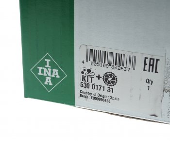 9 349 р. Комплект ГРМ VW AUDI A3 (96-13),A4 (94-08) SKODA Octavia (97-) (с помпой для 1.6) INA INA 530017131  с доставкой в г. Пермь. Увеличить фотографию 6
