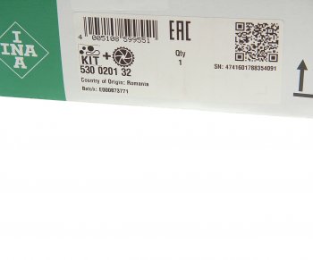 15 949 р. Комплект ГРМ AUDI A3,A4 (00-07) с насосом водяным INA INA 530020132  с доставкой в г. Пермь. Увеличить фотографию 5