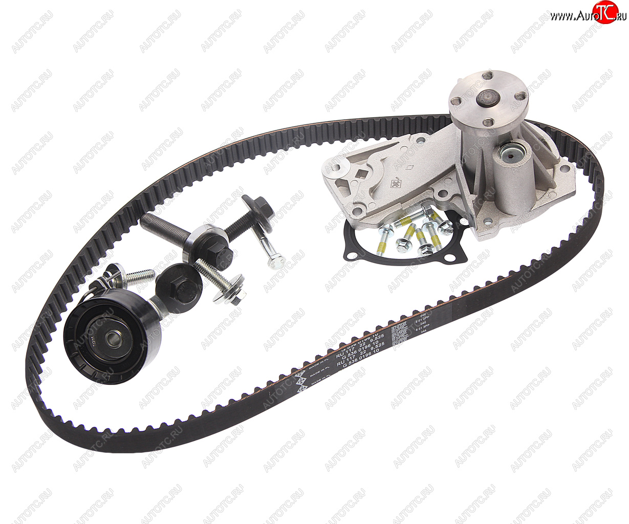 14 299 р. Комплект ГРМ FORD Fusion,Focus 2 (1.41.6) с насосом водяным INA INA 530049530  с доставкой в г. Пермь