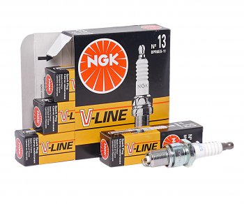529 р. Свеча зажигания ВАЗ-2111 V8 V-LINE №13 NGK (1шт.) NGK 5339  с доставкой в г. Пермь. Увеличить фотографию 1