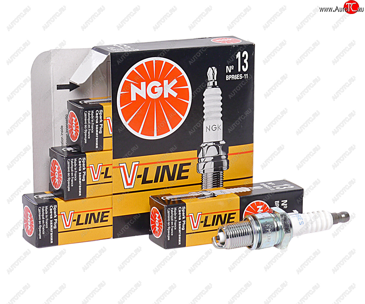 529 р. Свеча зажигания ВАЗ-2111 V8 V-LINE №13 NGK (1шт.) NGK 5339  с доставкой в г. Пермь