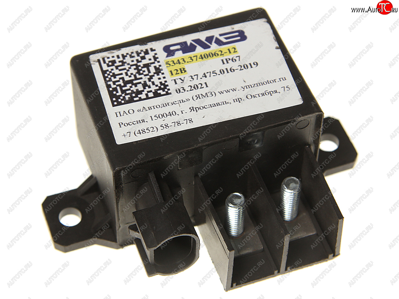 4 699 р. Реле включения свечей накаливания ЯМЗ-650.10 V23132-B2002-A200B200 (ан 650.3740062) 12V АВТОДИЗЕЛЬ ЯМЗ 5343.3740062-12  с доставкой в г. Пермь