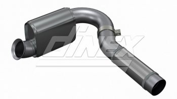 42 799 р. Труба выхлопная глушителя КАМАЗ-5490 MERCEDES с гофрой (нерж.1,5 мм) и резонатором E-line DINEX DINEX 5aa014 DINEX 5aa014  с доставкой в г. Пермь. Увеличить фотографию 1