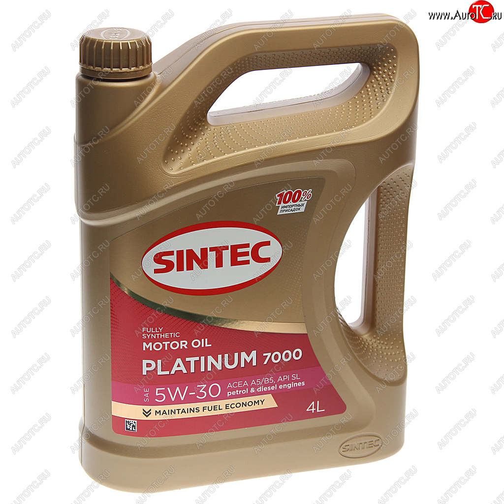 2 079 р. Масло моторное Platinum 7000 A5B5 5W30 синт.4л SINTEC SINTEC 600158  с доставкой в г. Пермь