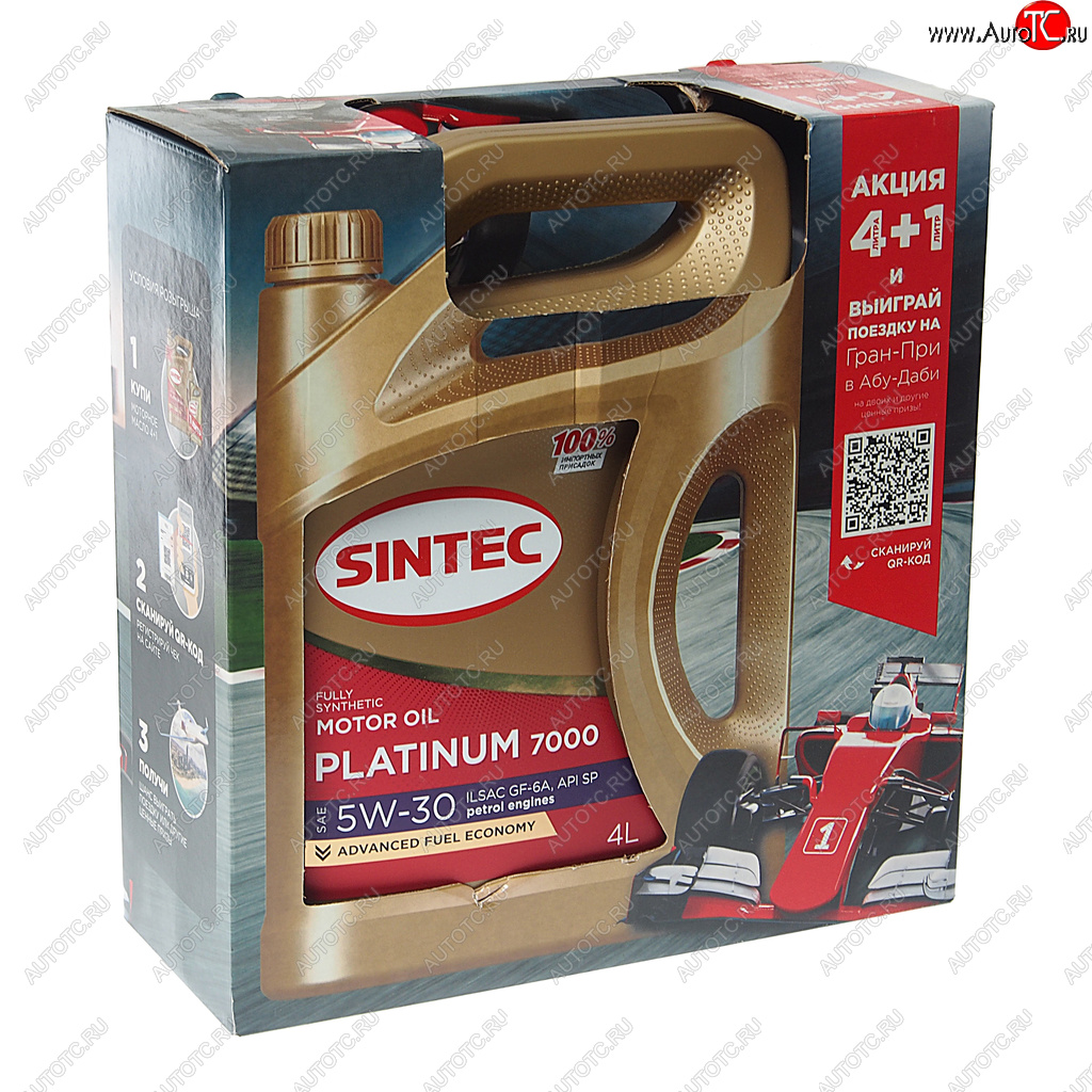 2 079 р. Масло моторное Platinum 7000 GF-6A 5W30 синт.4+1л SINTEC SINTEC 600226  с доставкой в г. Пермь