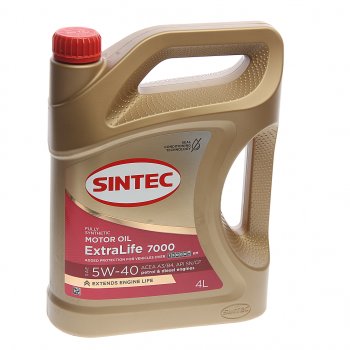 2 179 р. Масло моторное ExtraLife 7000 A3B4 5W40 синт.4л SINTEC SINTEC 600254  с доставкой в г. Пермь. Увеличить фотографию 1
