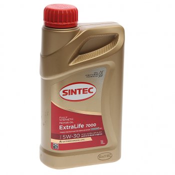 699 р. Масло моторное ExtraLife 7000 A3B4 5W30 синт.1л SINTEC SINTEC 600255  с доставкой в г. Пермь. Увеличить фотографию 1