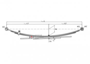 18 749 р. Рессора FORD Ranger MAZDA B-Series (97-06) задняя (5 листов) L=1200мм ЧМЗ SPRINGER ЧМЗ 600805fd-2912012-10  с доставкой в г. Пермь. Увеличить фотографию 5