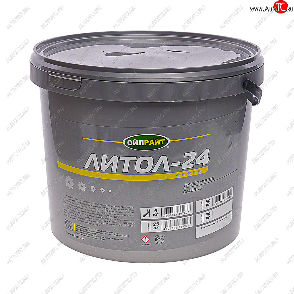 1 869 р. Смазка ЛИТОЛ-24 5кг OIL RIGHT OIL RIGHT 6051  с доставкой в г. Пермь