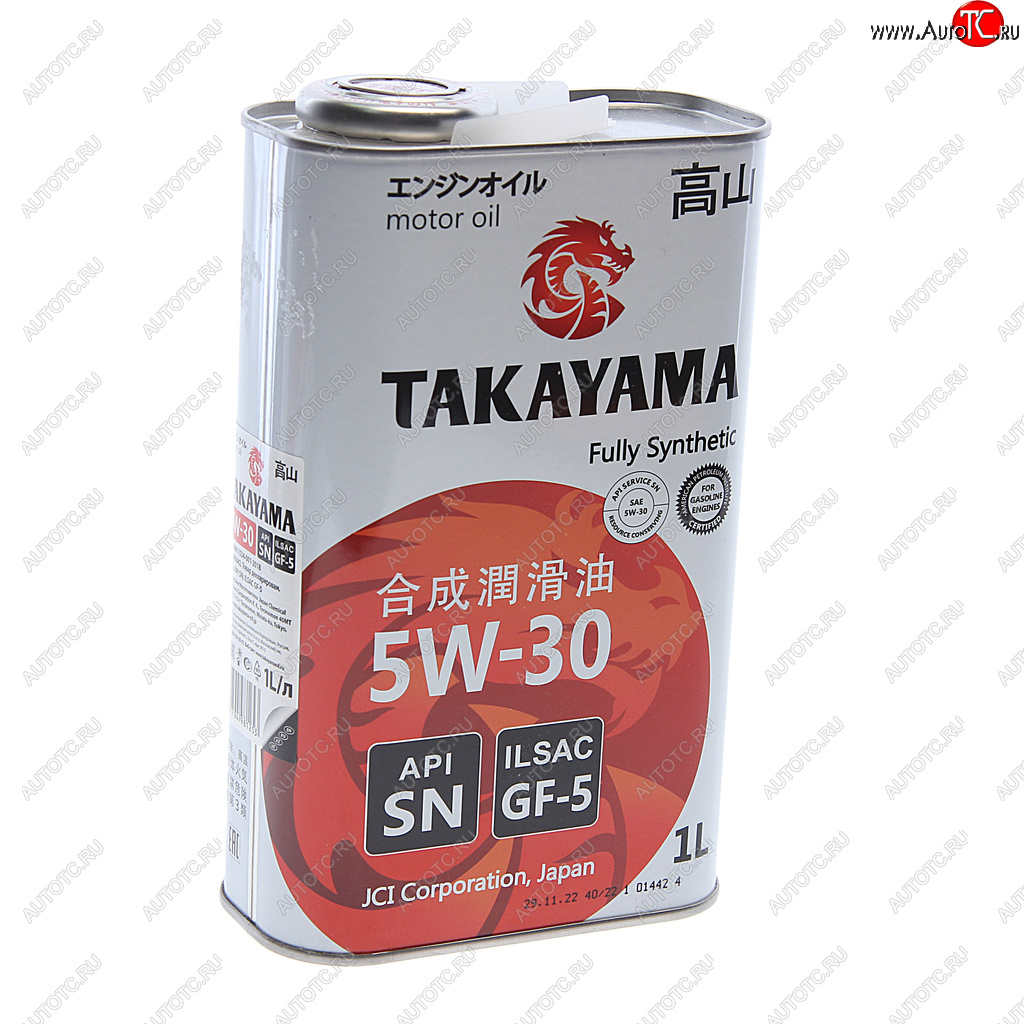 889 р. Масло моторное Adaptec SNGF-5 5W30 синт.1л TAKAYAMA TAKAYAMA 605584  с доставкой в г. Пермь