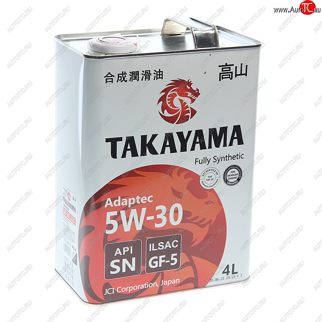 2 699 р. Масло моторное Adaptec SNGF-5 5W30 синт.4л TAKAYAMA TAKAYAMA 605585  с доставкой в г. Пермь