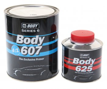 1 889 р. Грунт серый акриловый 607 UHS 2K 4+1 0.8кг с отвердителем HB625 0.2л BODY BODY 6070700001  с доставкой в г. Пермь. Увеличить фотографию 1