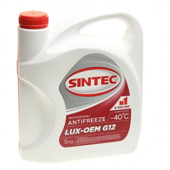1 289 р. Антифриз красный -40C 5кг G12+ LUXE SINTEC SINTEC 614503  с доставкой в г. Пермь. Увеличить фотографию 1