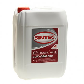 2 559 р. Антифриз красный -40C 10кг G12+ LUXE SINTEC SINTEC 614504  с доставкой в г. Пермь. Увеличить фотографию 1