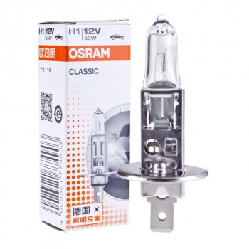 139 р. Лампа 12V H1 55W P14.5s OSRAM OSRAM 64150clc  с доставкой в г. Пермь. Увеличить фотографию 1
