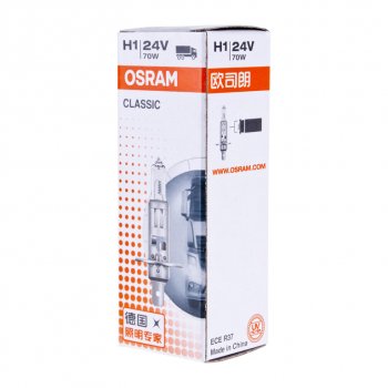 154 р. Лампа 24V H1 70W P14.5s OSRAM OSRAM 64155clc  с доставкой в г. Пермь. Увеличить фотографию 4