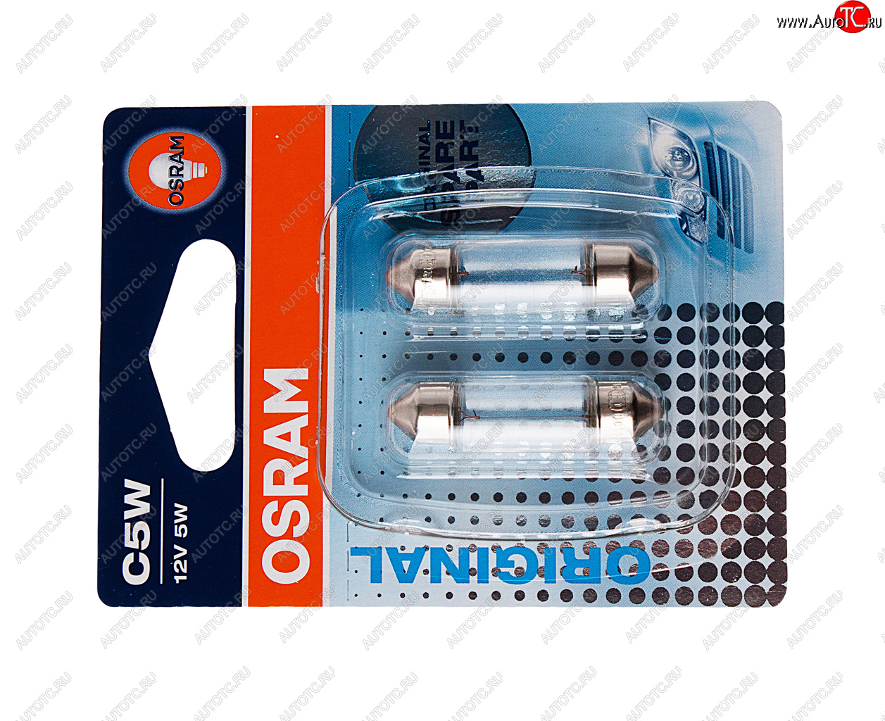 181 р. Лампа 12V C5W SV8.5-8 блистер (2шт.) OSRAM OSRAM 6418-02b  с доставкой в г. Пермь