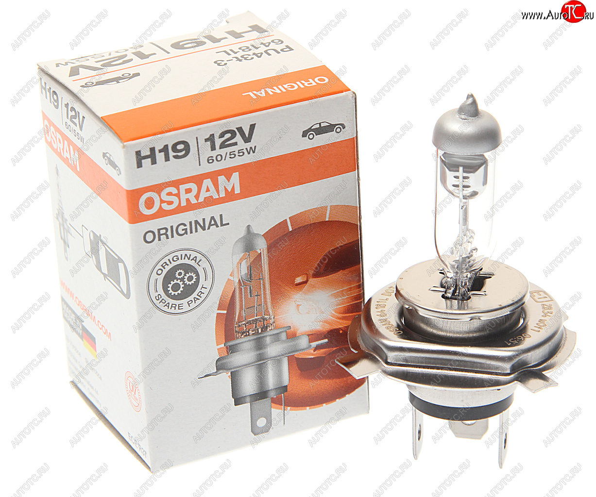 779 р. Лампа 12V H19 6055W PU43t-3 OSRAM OSRAM 64181l  с доставкой в г. Пермь