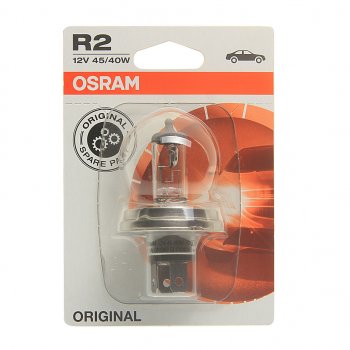 459 р. Лампа 12V R2 4540W P45t-41 блистер (1шт.) OSRAM OSRAM 64183-01b  с доставкой в г. Пермь. Увеличить фотографию 1
