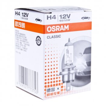 149 р. Лампа 12V H4 6055W P43t-38 OSRAM OSRAM 64193clc  с доставкой в г. Пермь. Увеличить фотографию 3