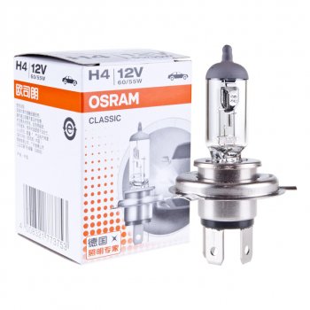 149 р. Лампа 12V H4 6055W P43t-38 OSRAM OSRAM 64193clc  с доставкой в г. Пермь. Увеличить фотографию 1