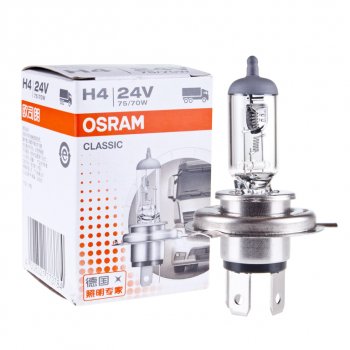 230 р. Лампа 24V H4 7570W P43t-38 OSRAM OSRAM 64196clc  с доставкой в г. Пермь. Увеличить фотографию 1