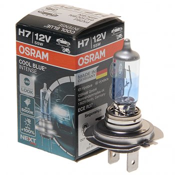 799 р. Лампа 12V H7 55W PX26d +100% 5000K Cool Blue Intense NextGen OSRAM OSRAM 64210cbn  с доставкой в г. Пермь. Увеличить фотографию 1