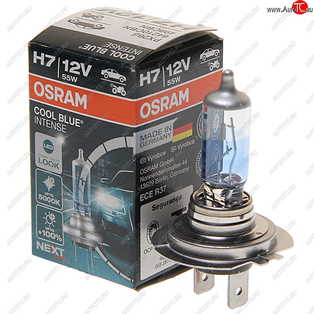 799 р. Лампа 12V H7 55W PX26d +100% 5000K Cool Blue Intense NextGen OSRAM OSRAM 64210cbn  с доставкой в г. Пермь
