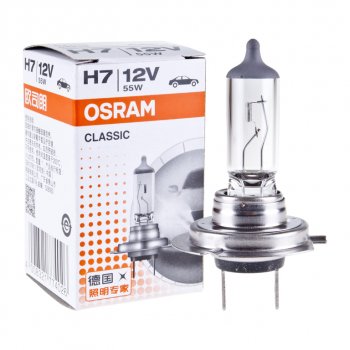 158 р. Лампа 12V H7 55W PX26d OSRAM OSRAM 64210clc  с доставкой в г. Пермь. Увеличить фотографию 1
