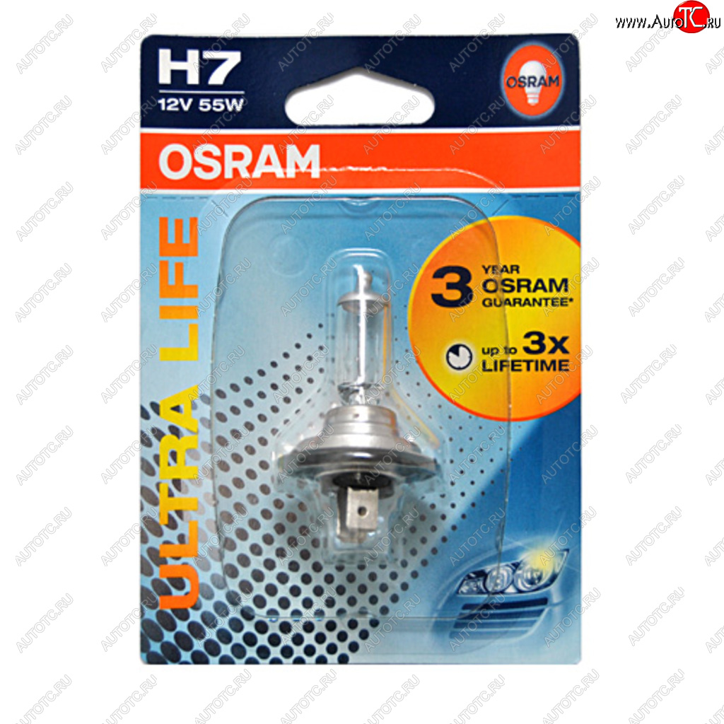 749 р. Лампа 12V H7 55W PX26d блистер (1шт.) Ultra Life OSRAM OSRAM 64210ult-01b  с доставкой в г. Пермь