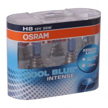 3 289 р. Лампа 12V H8 35W PGJ19-1 бокс (2шт.) Cool Blue Intense OSRAM OSRAM 64212cbi-hcb  с доставкой в г. Пермь. Увеличить фотографию 1