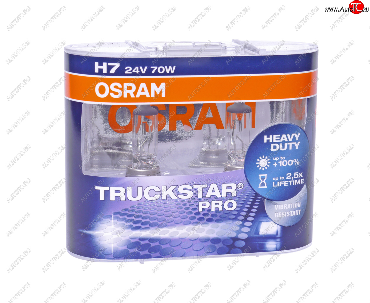 1 779 р. Лампа 24V H7 70W PX26d +100% бокс (2шт.) Truckstar Pro OSRAM OSRAM 64215tsp-hcb  с доставкой в г. Пермь